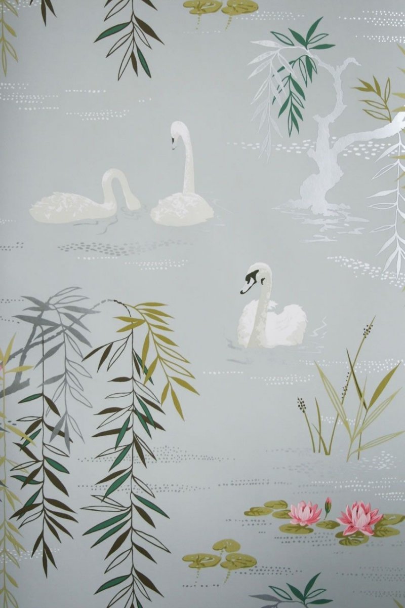Swan Lake Wallpaper NCW4020-01 by Nina Campbell