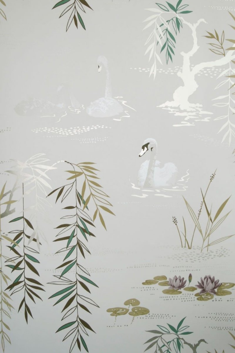 Swan Lake Wallpaper NCW4020-03 by Nina Campbell