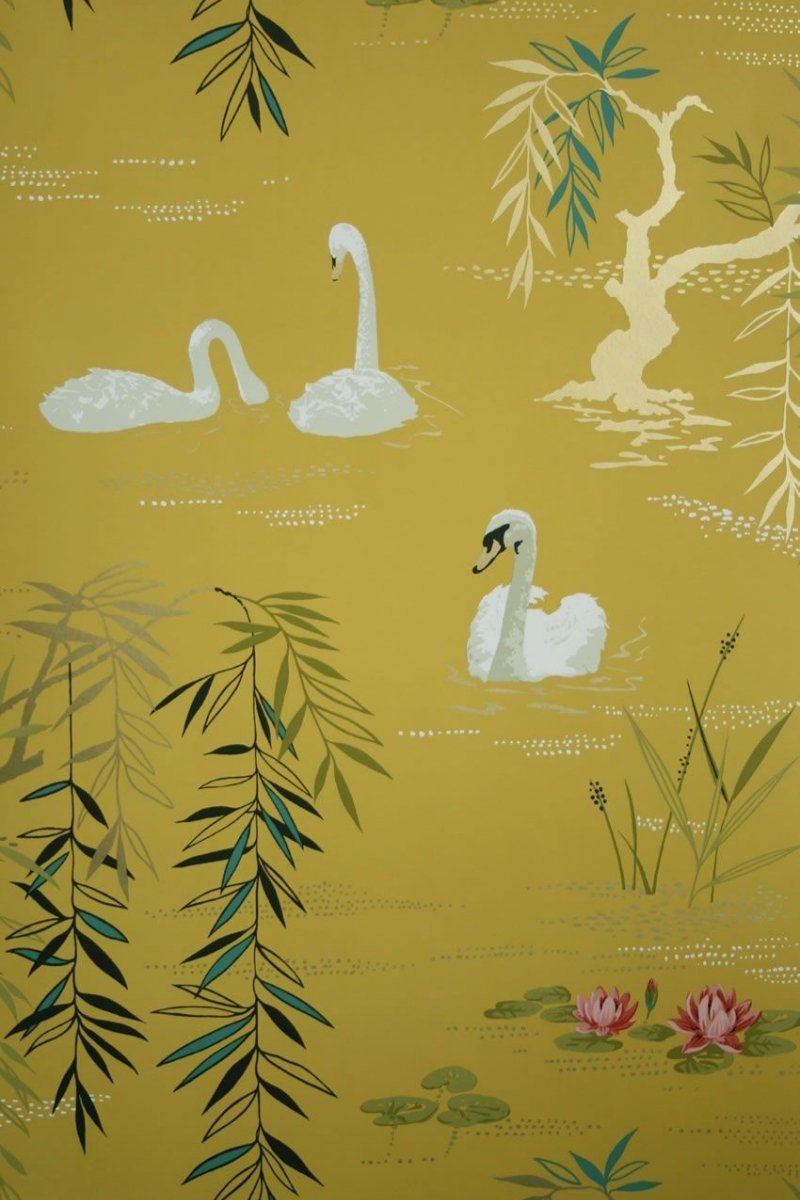 Swan Lake Wallpaper NCW4020-05 by Nina Campbell