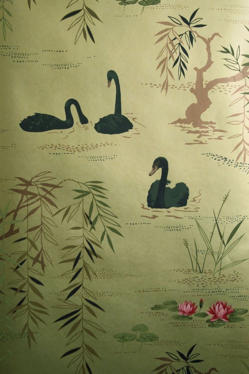 Swan Lake Wallpaper NCW4020-07 by Nina Campbell