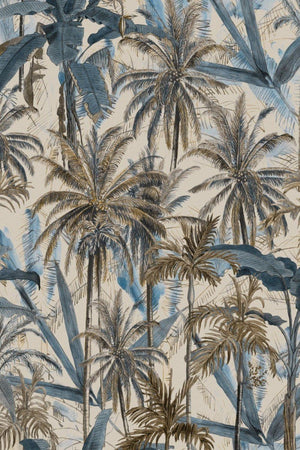 The Jungle Smoke Blue Wallpaper WP20524 by Mind The Gap