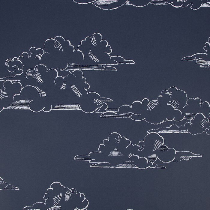 Vintage Cloud Navy Wallpaper 108554 by Superfresco Easy