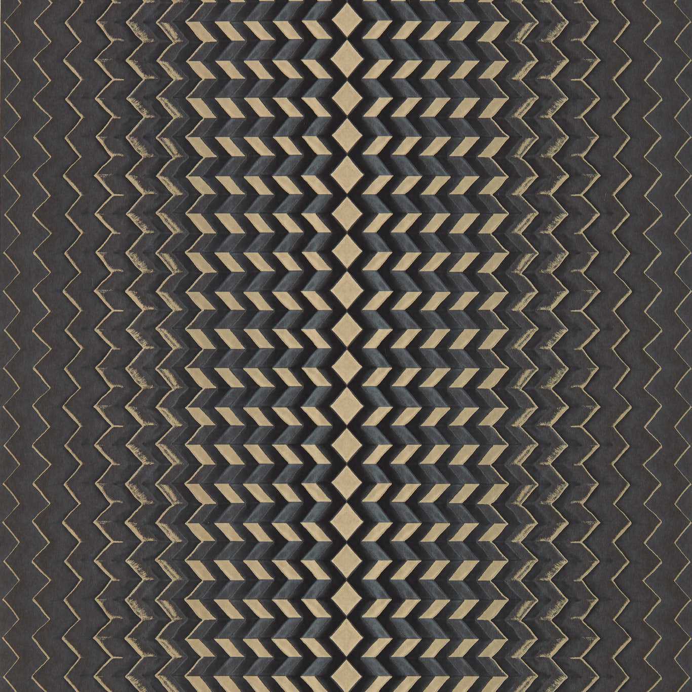 Fragment Charcoal/Gold Wallpaper W0150/02 by Clarke & Clarke