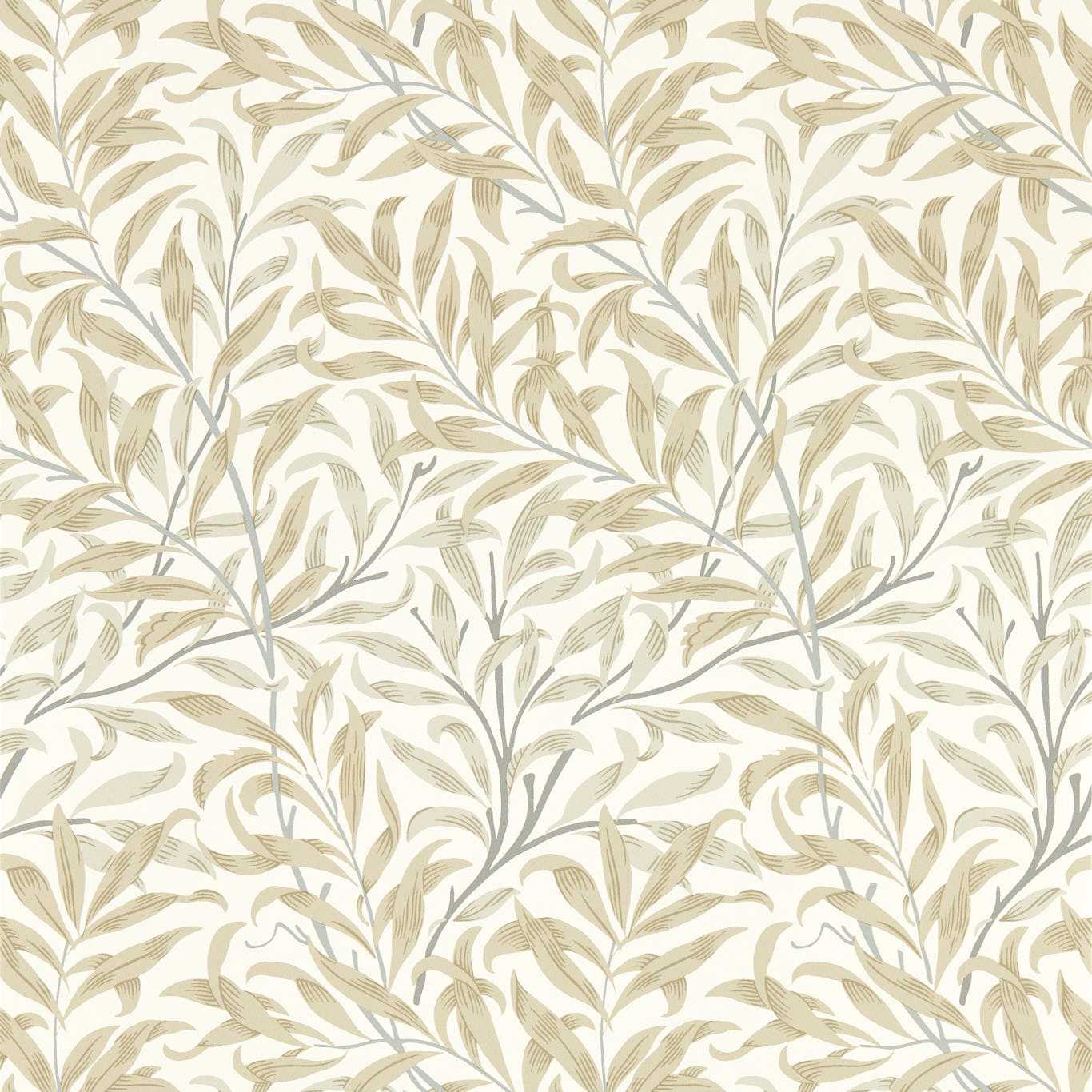 Willow Boughs Linen Wp Linen Wallpaper W0172/03 by Clarke & Clarke