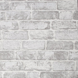 White Brick Wall Wallpaper 102835 by Fresco