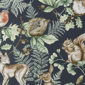 Woodland Animals Navy Wallpaper 108568 by Superfresco Easy