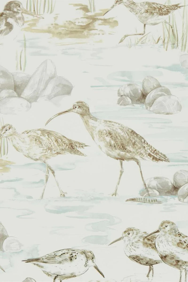 Willow Boughs Dove Wp Dove Wallpaper W0172/02 by Clarke & Clarke - Clearance